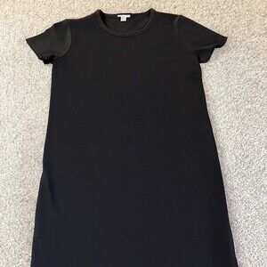 J.Crew Black T-Shirt Dress – XXS – Minimalist Basic New Without Tags